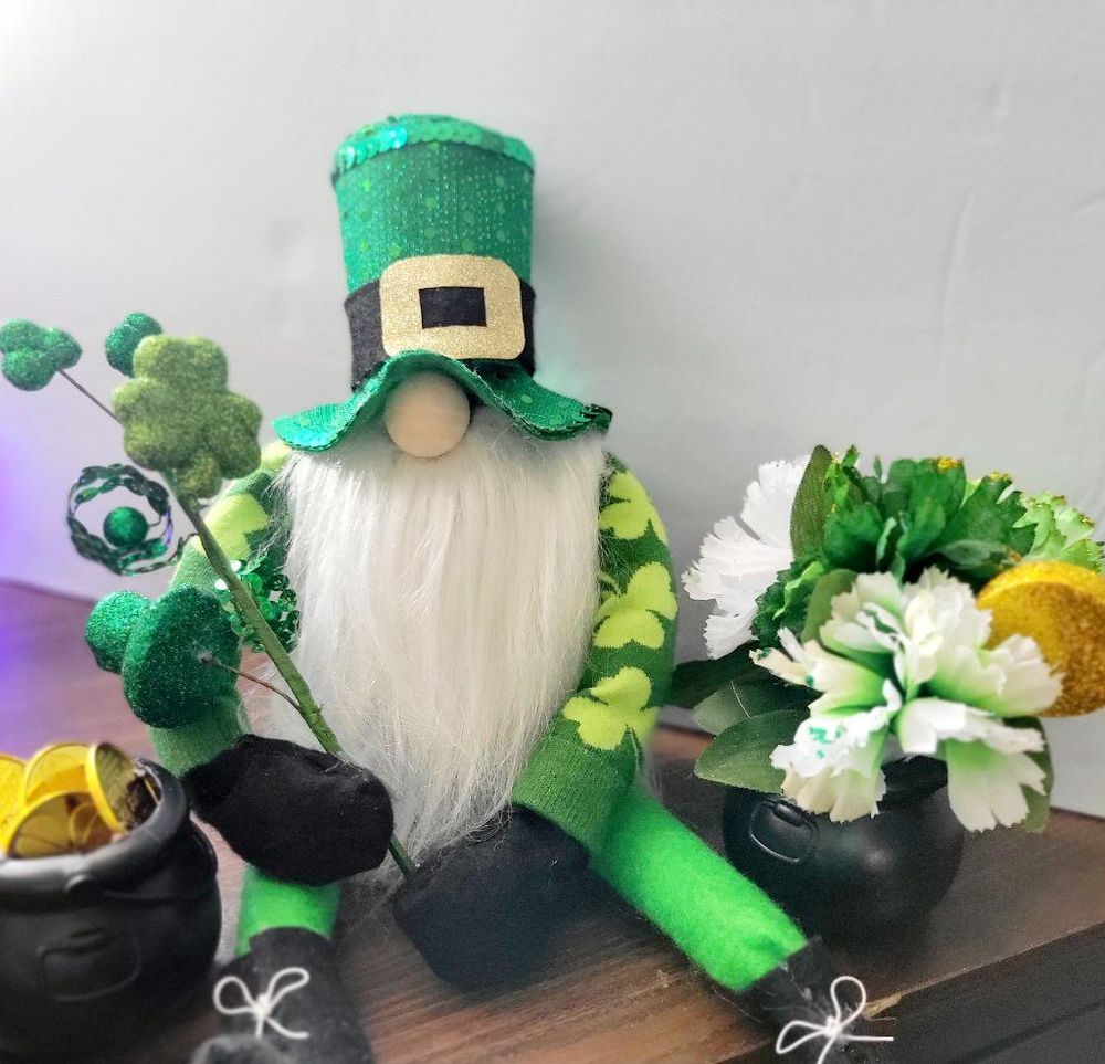 St Patrick's Day Leprechaun Gnome