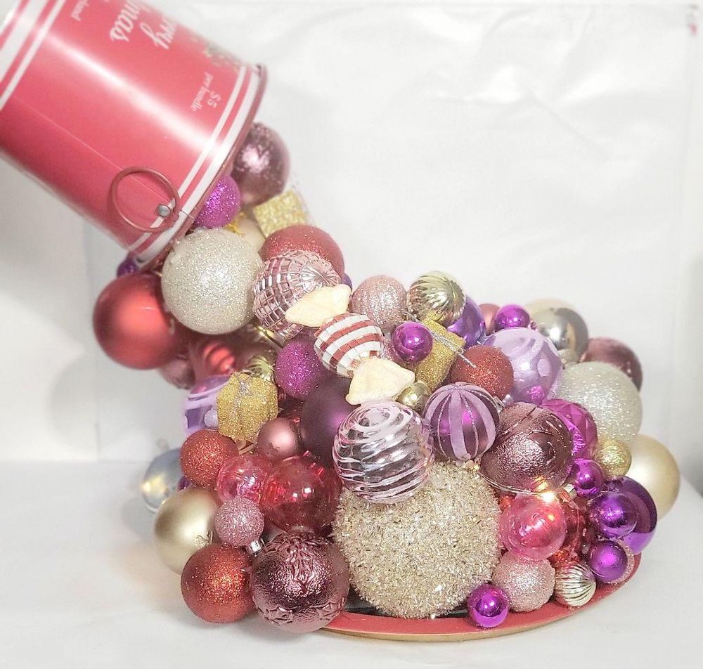 Artisanal made  magical floating bucket pouring Christmas or...