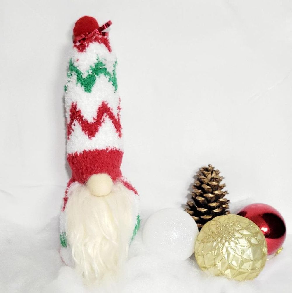 Hand crafted Christmas sock Gnome