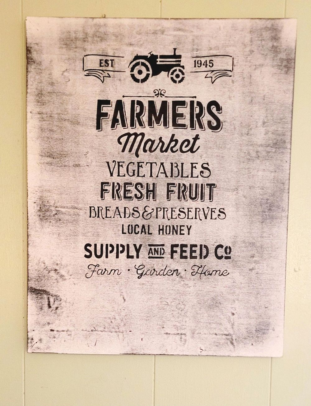 Farmhouse Farmer's Market wood sign, wall decor, wall hangin...