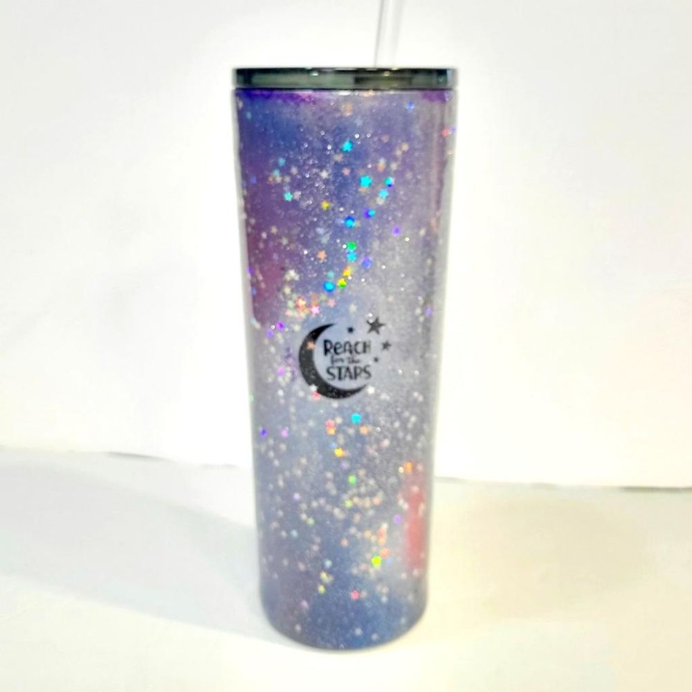 Hand Crafted Nebula Starry Sky Reach For the Stars Glitter 3...